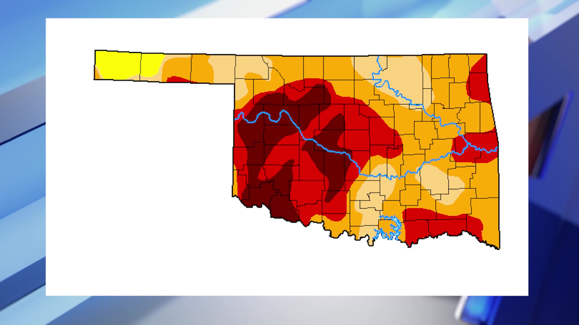 Lin Chaged Drought map shows some change due to rain – KFOR.com Oklahoma City