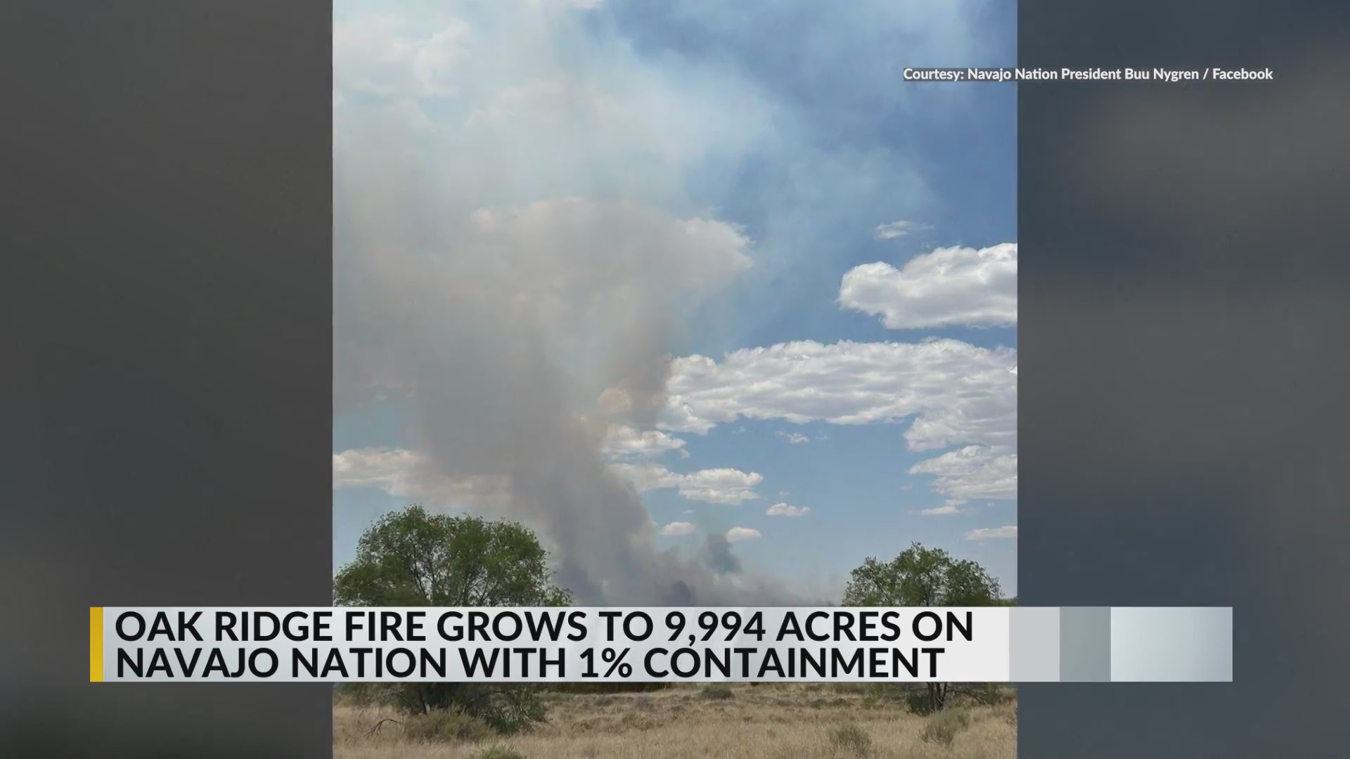 Oak Ridge Fire Started Oak Ridge Fire burns over 9,000 acres in Navajo Nation – KRQE NEWS 13 ...