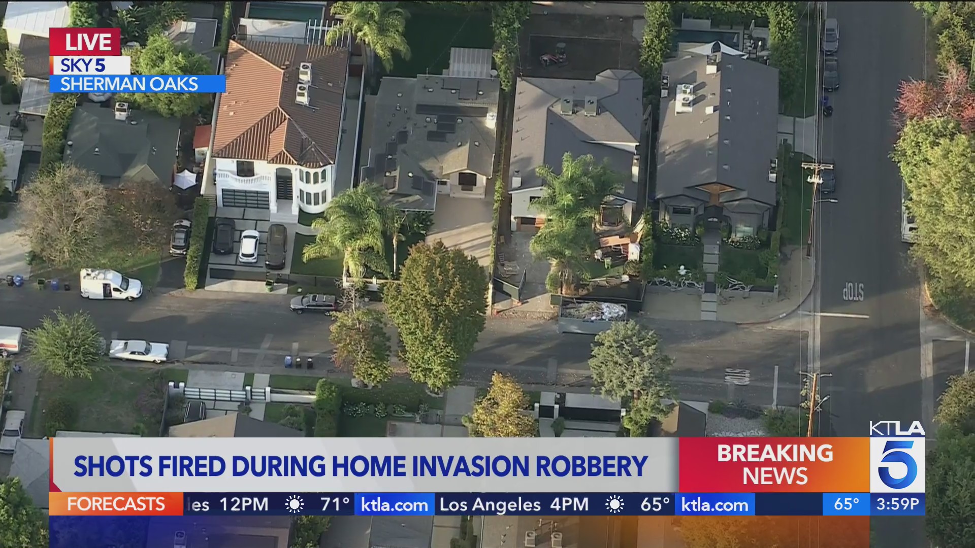 Shots fired during home invasion in Sherman Oaks – KTLA