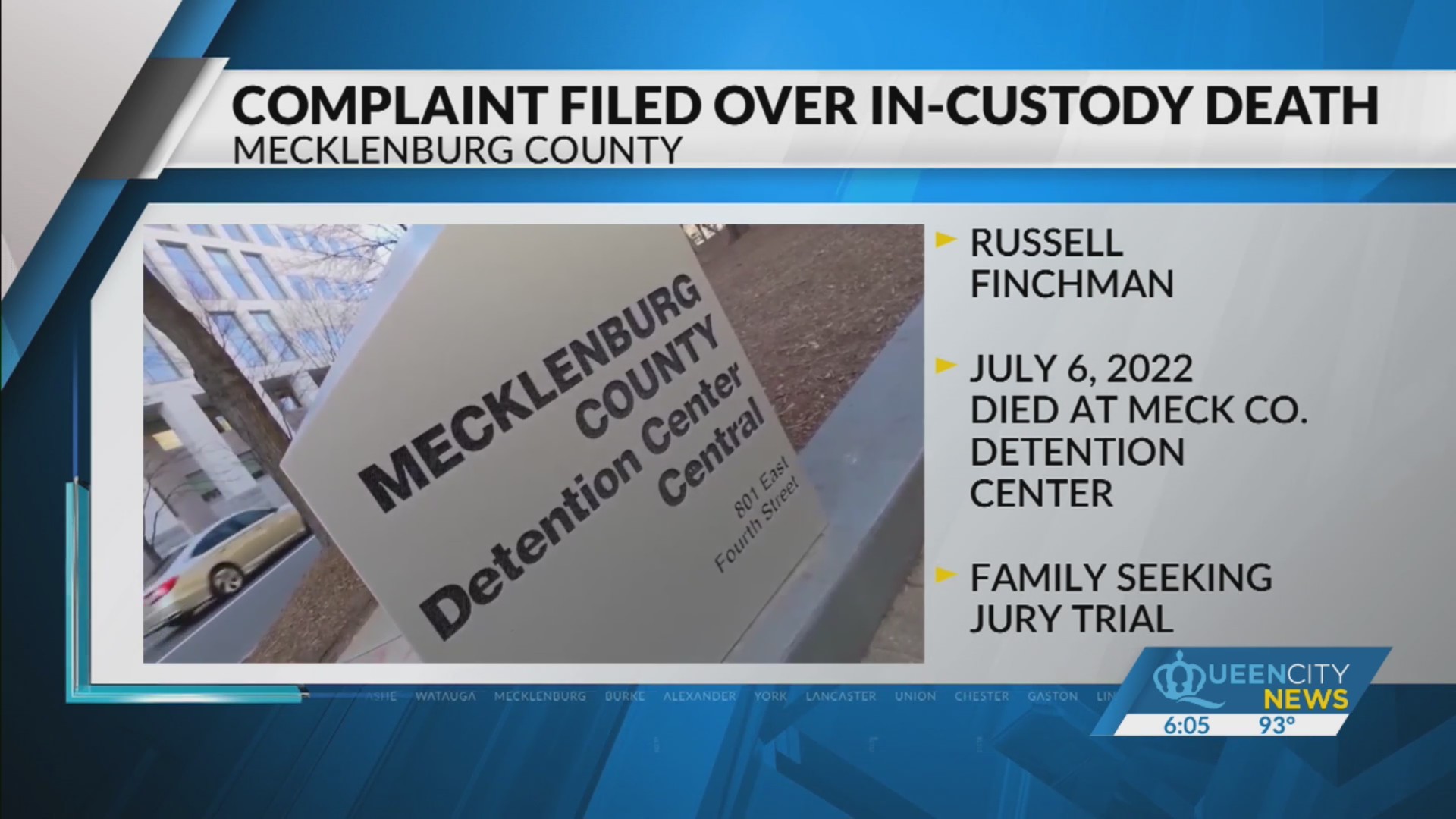 Family sues after in-custody death at detention center – Queen City News