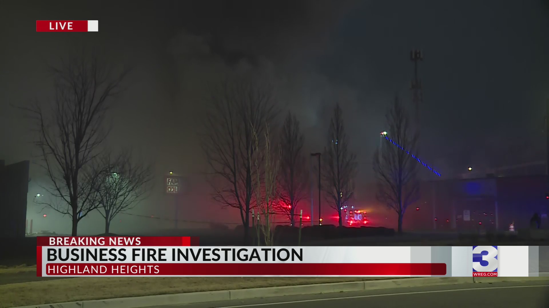 Strip mall on fire in Highland Heights: Photos – WREG.com