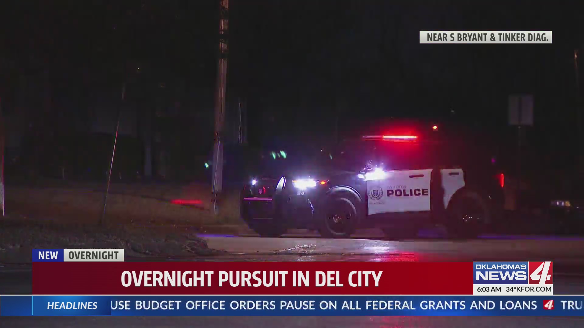Del City pursuit ends with suspect in custody – KFOR.com Oklahoma City