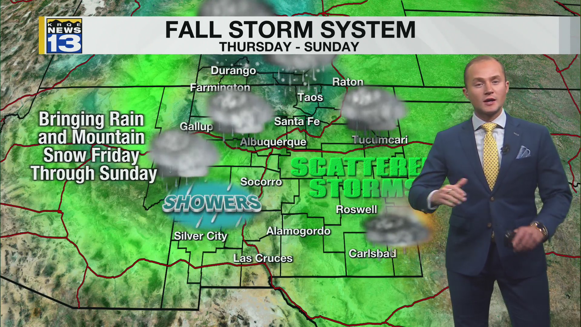 Cooler, stormier weather on the way this week – KRQE NEWS 13 – Breaking ...