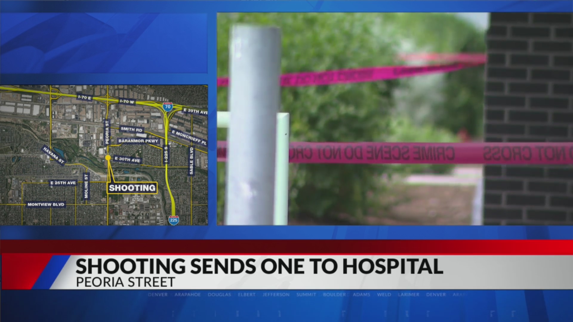 Man hospitalized after shooting on Peoria Street, police investigating ...
