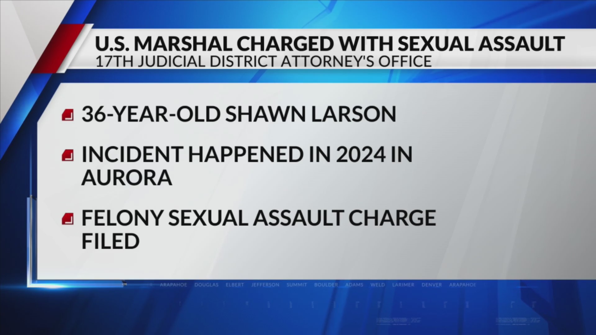 US Marshal charged with sexual assault of minor – FOX31 Denver