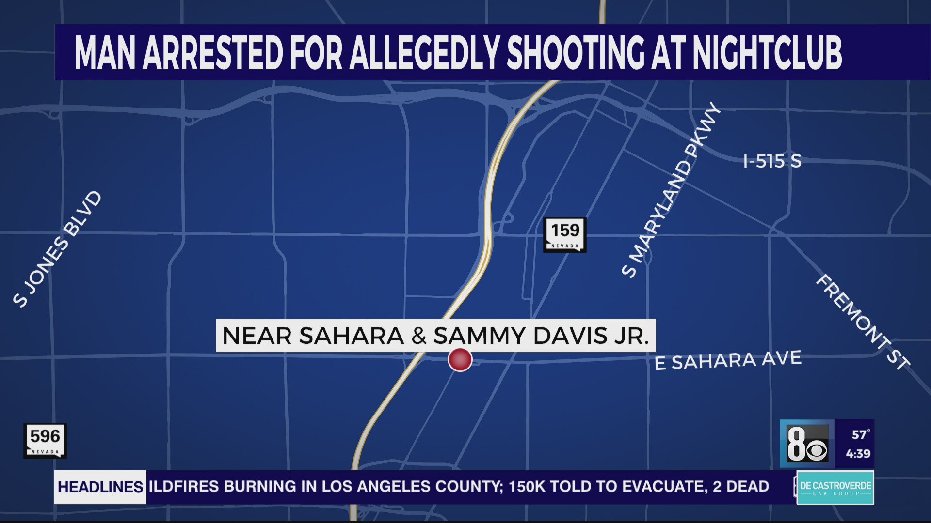 Man arrested for allegedly shooting at nightclub near Las Vegas Strip ...