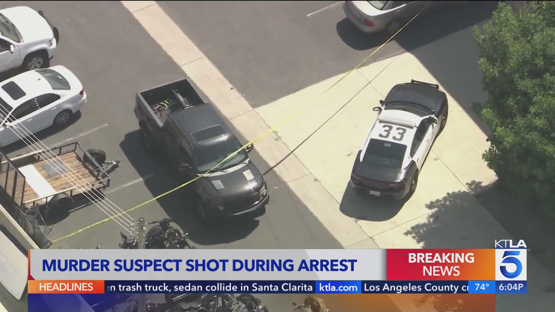 Man wanted for murder shot by officers in Anaheim – KTLA