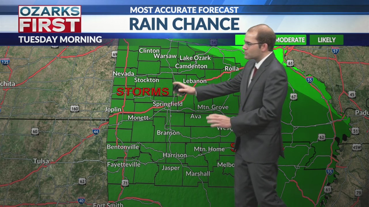 Severe weather risk for parts of the Ozarks on Tuesday – KOLR ...