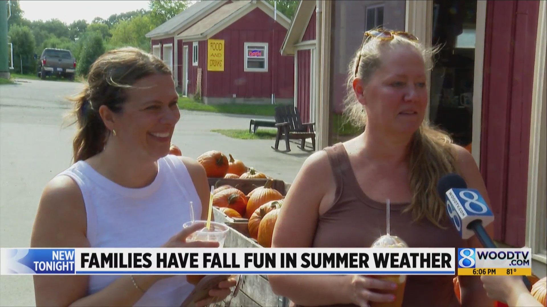 Families have fall fun in summer weather – WOODTV.com