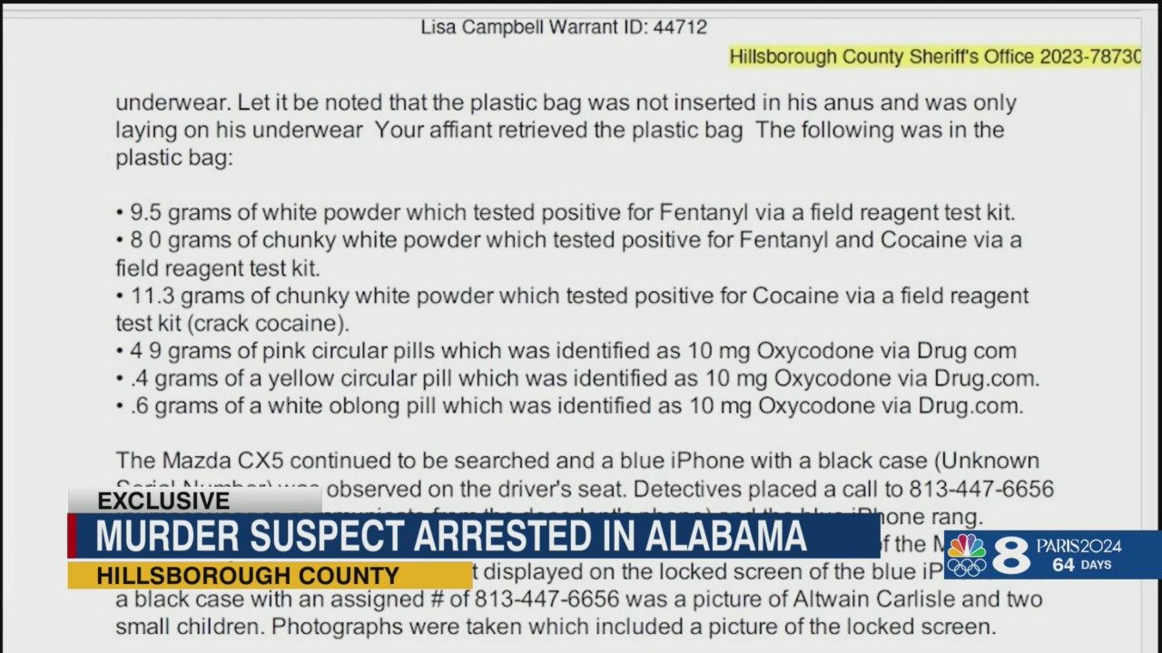 Murder suspect wanted for fentanyl death, arrested in Alabama – WFLA