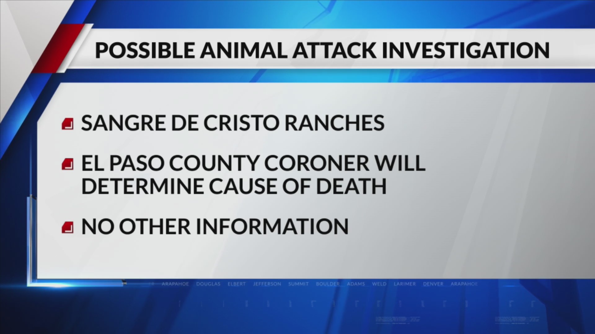 CPW investigating suspected deadly animal attack – FOX31 Denver