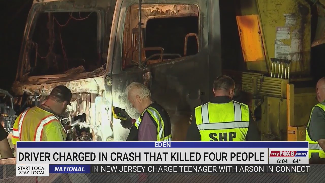Driver charged after dump truck crash kills four people – FOX8 WGHP