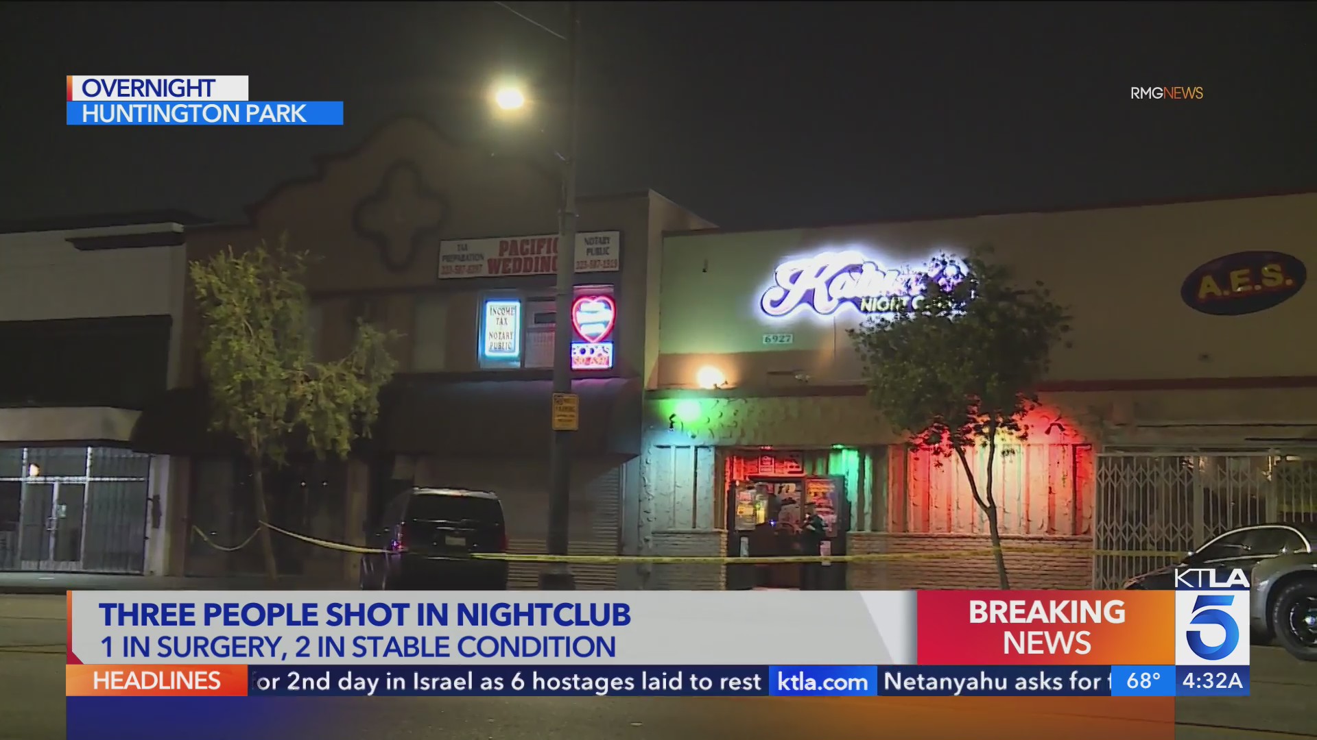 Gunfire erupts at Huntington Park night club; 3 hospitalized – KTLA