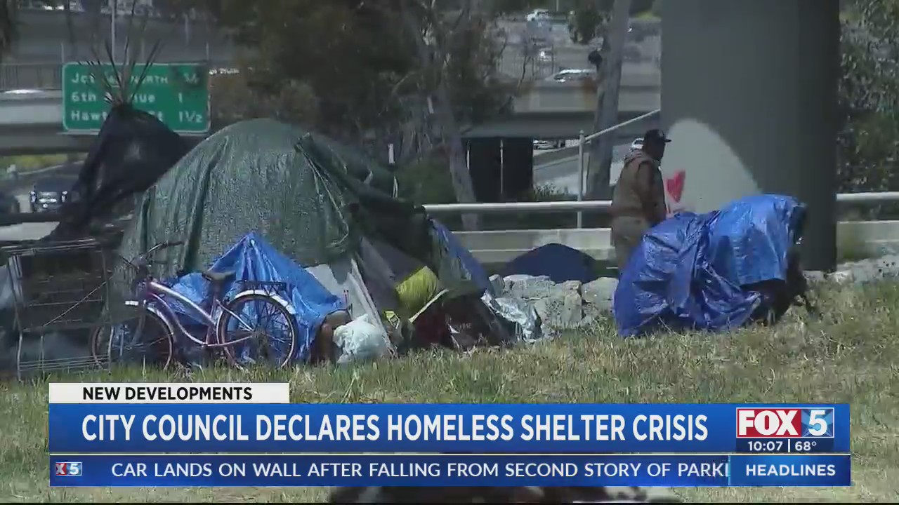 City Council again declares homeless shelter crisis – FOX 5 San Diego ...