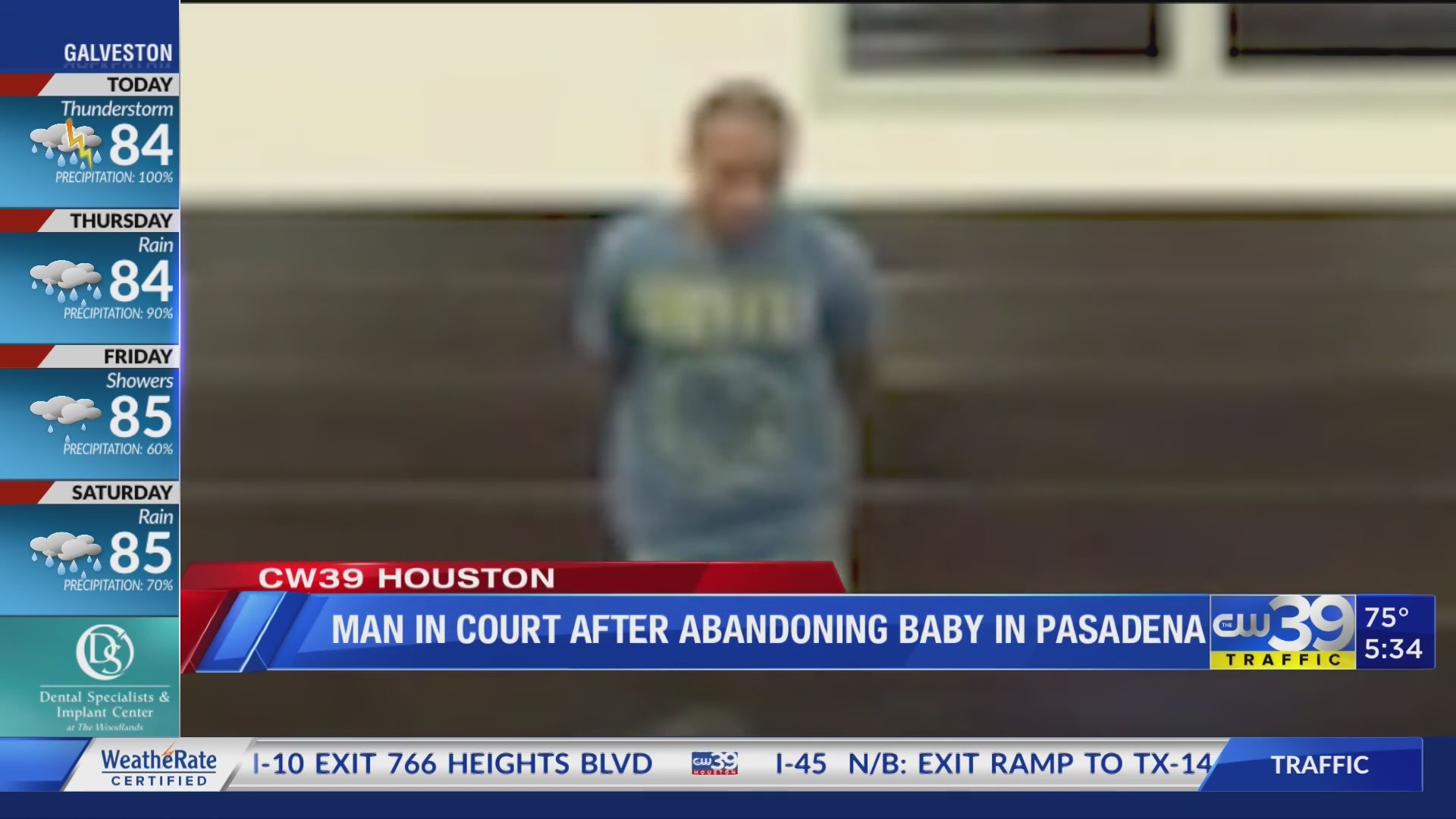 Man in court after allegedly abandoning baby in Pasadena – CW39 Houston