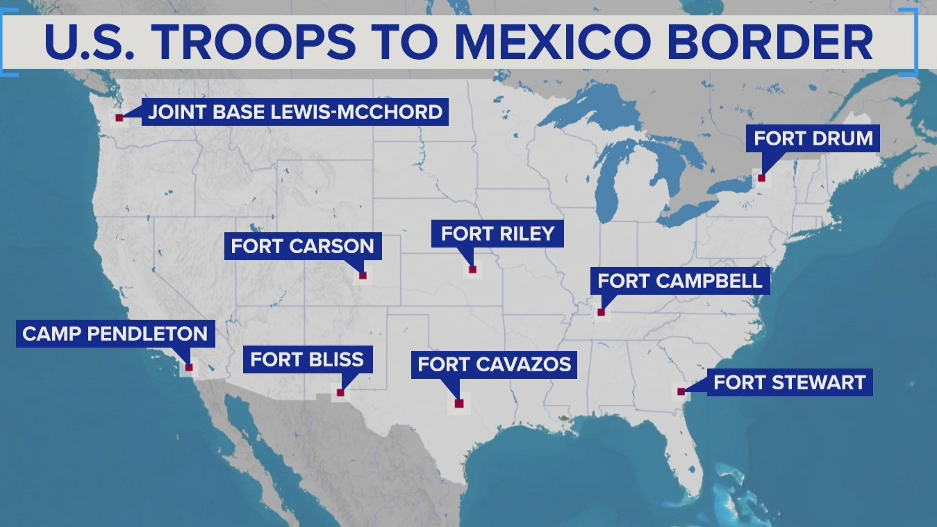 Troops from across US headed to southern border | NewsNation Now ...