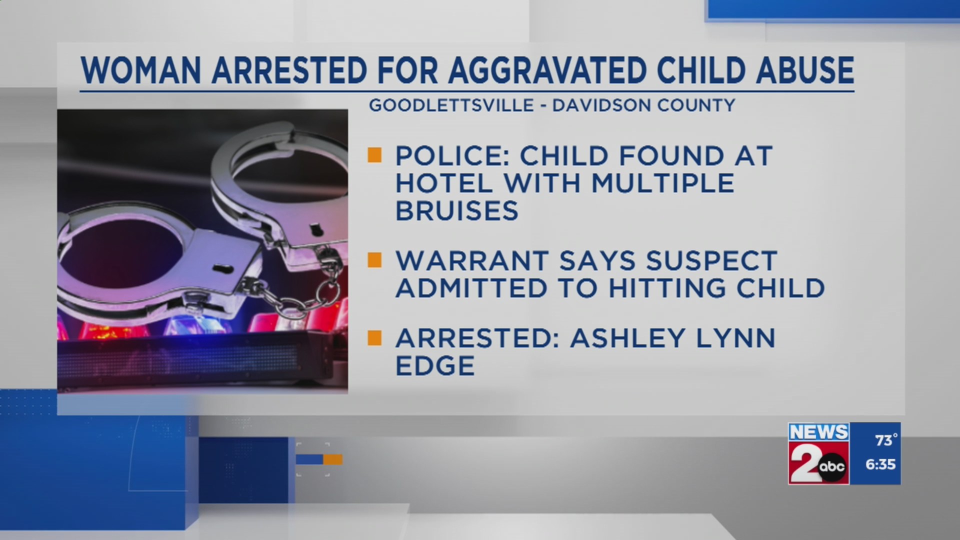 Woman charged with aggravated child abuse – WKRN News 2