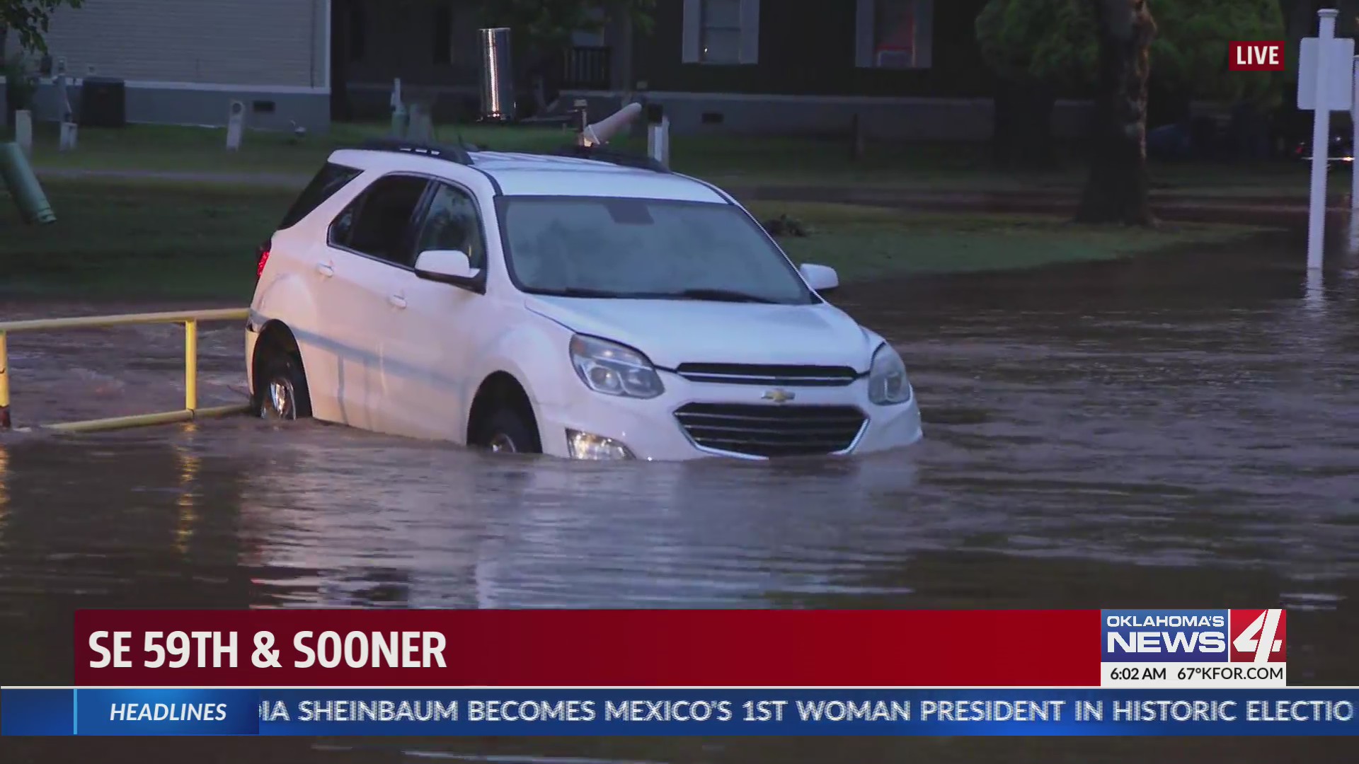 Heavy rain causes flooding in Oklahoma City metro – KFOR.com Oklahoma City