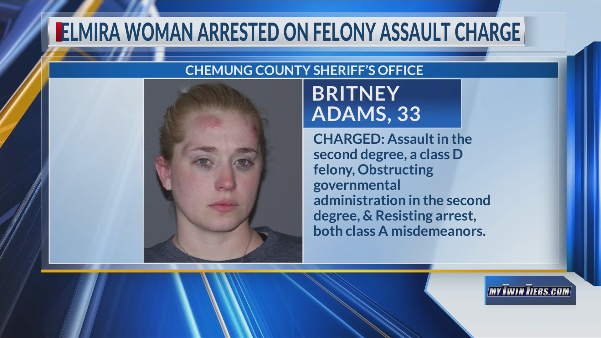 Elmira woman arrested on felony assault charge after alleged cop biting ...