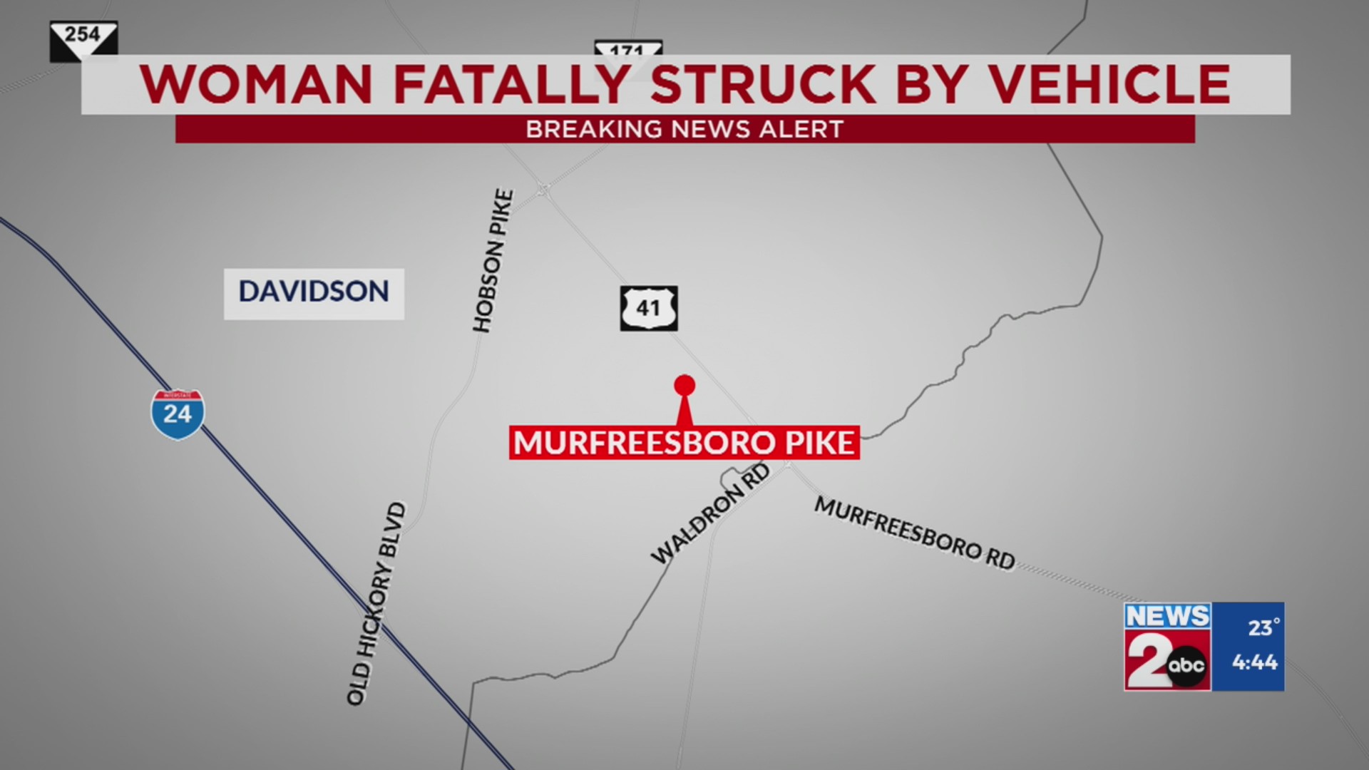 Woman dead after pedestrian crash along Murfreesboro Pike – WKRN News 2