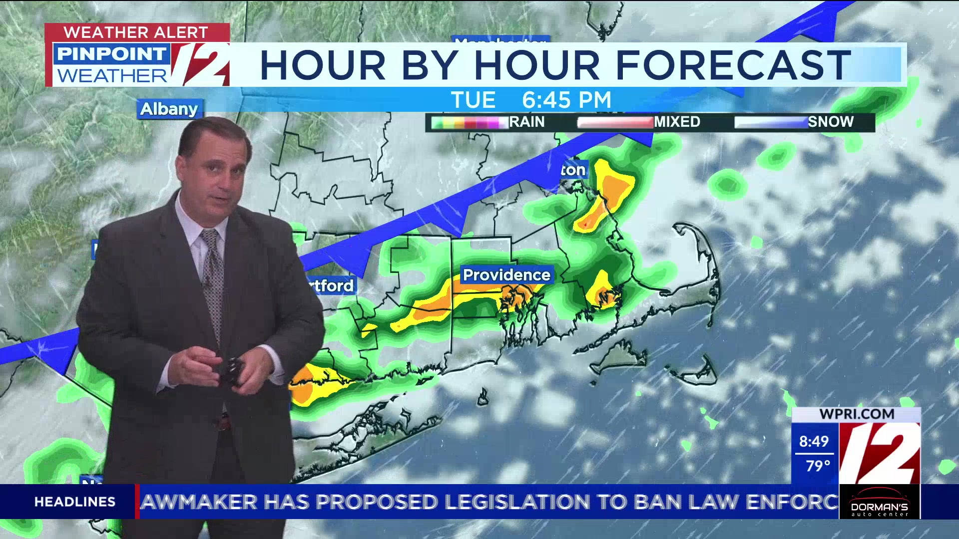 WPRI 12 Weather Forecast for 7/8/25: Hot and humid with late day ...