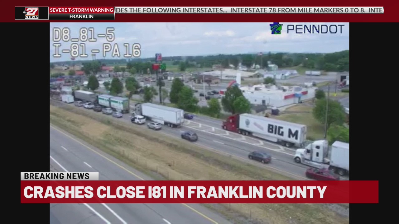 Interstate 81 in Franklin County reopens after multiple crashes – ABC27