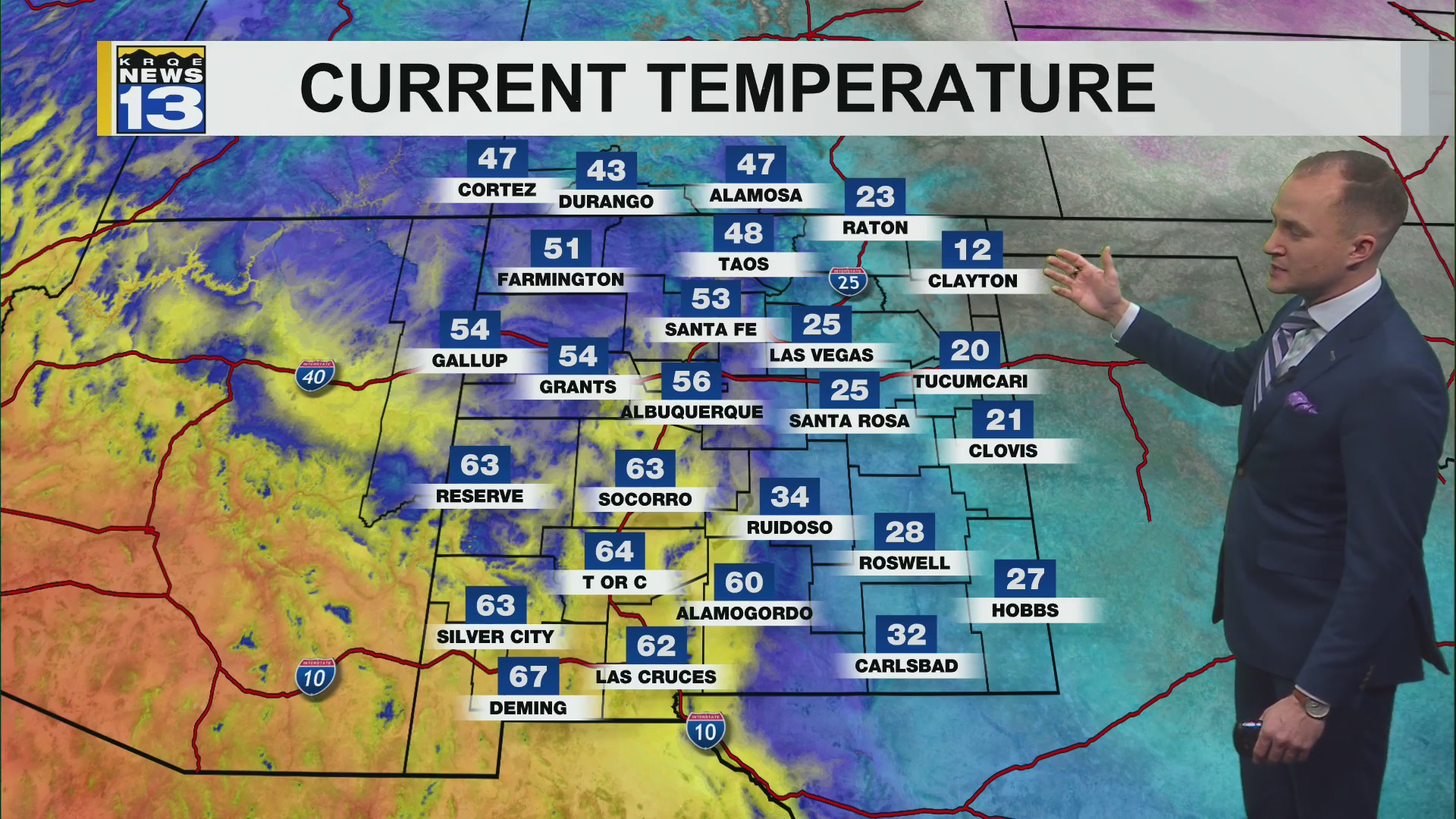 Record cold temperatures continue in eastern New Mexico – KRQE NEWS 13 ...