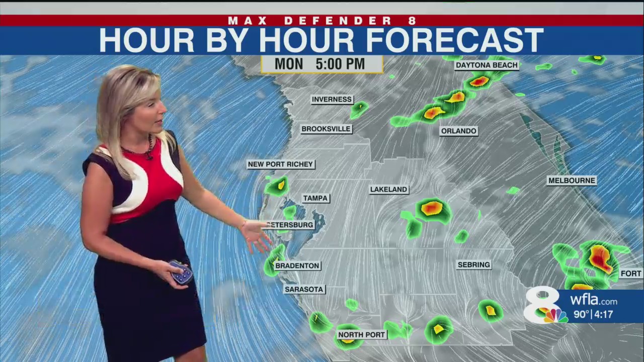 Cooling nicely this evening, here’s Rebecca’s forecast for Monday ...
