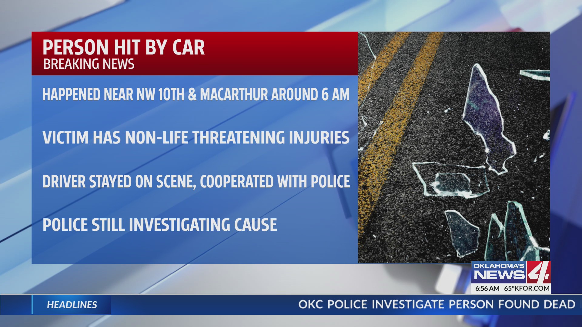 One hit, injured by car in NW Oklahoma City, police say – KFOR.com ...
