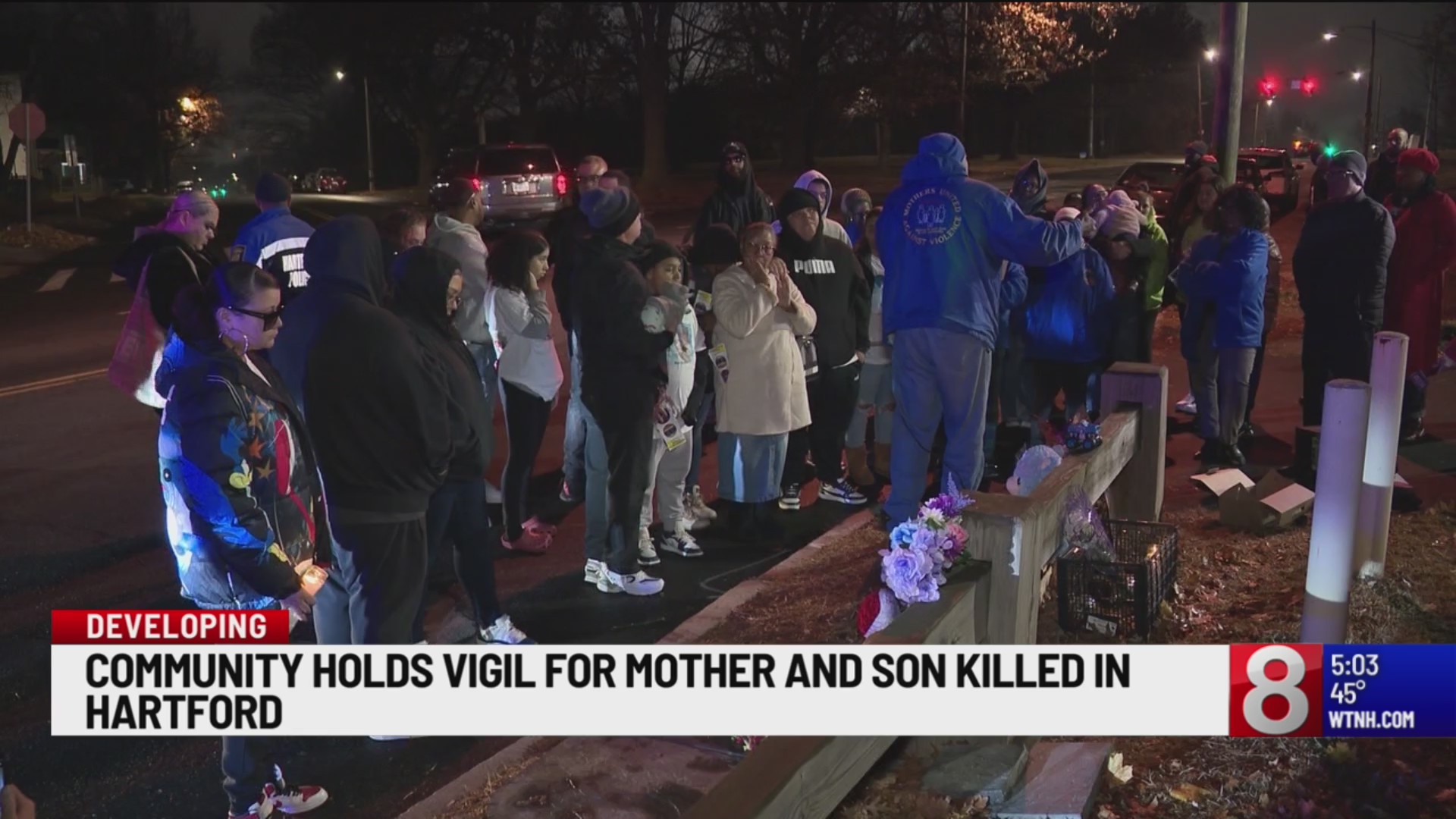 Community holds vigil for mother and son killed in Hartford – WTNH.com