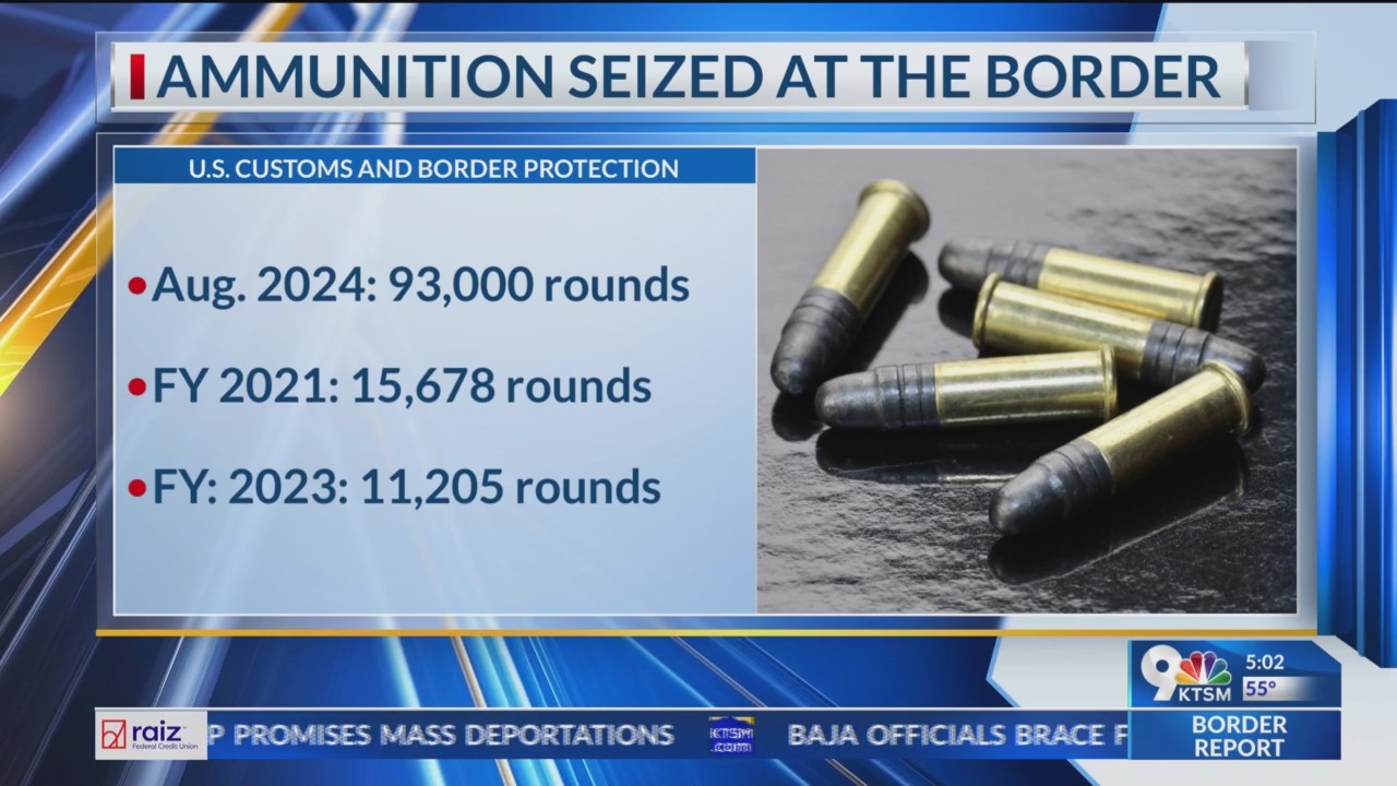Ammunition seized at the border – BorderReport