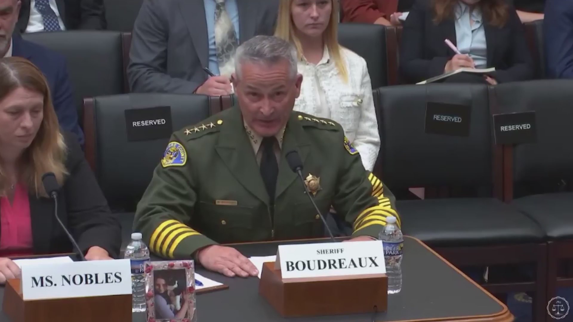 Tulare County Sheriff Mike Boudreaux speaks to lawmakers at Capitol ...