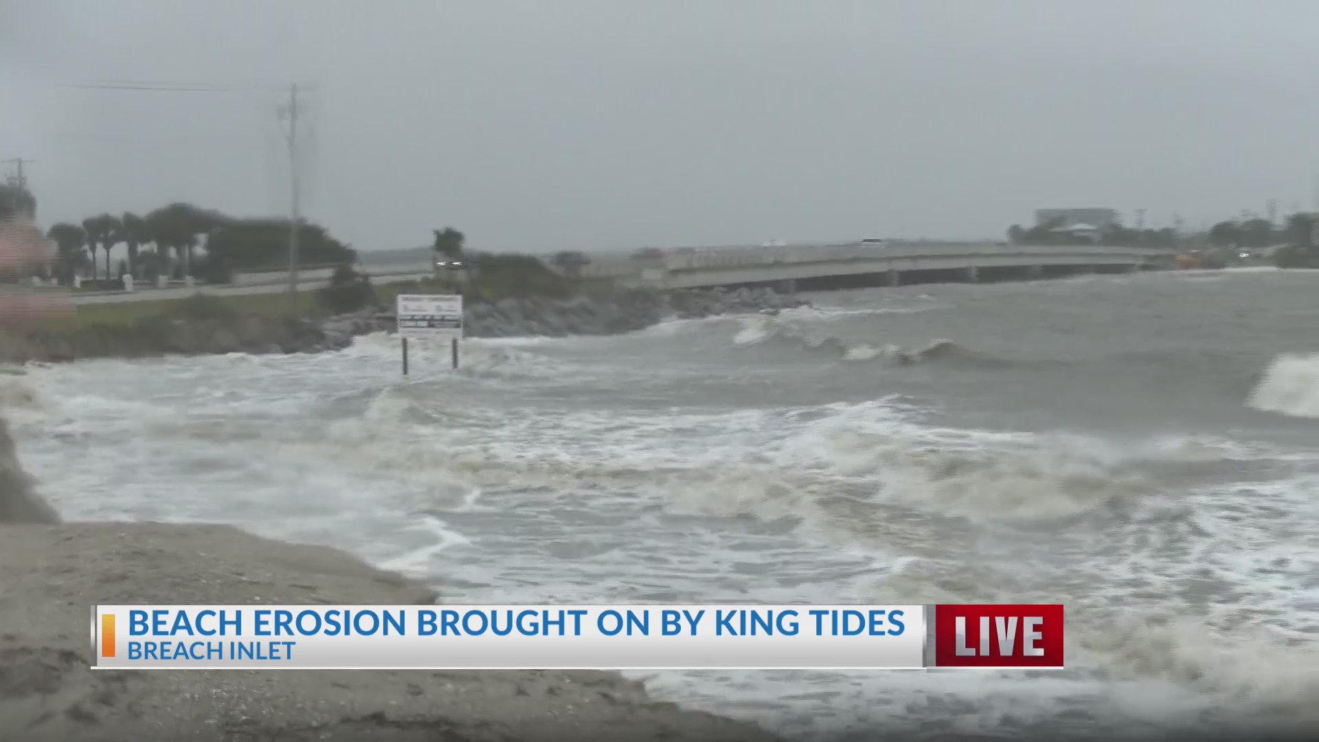 Beach erosion, flooded roads caused by King Tide and coastal storm ...