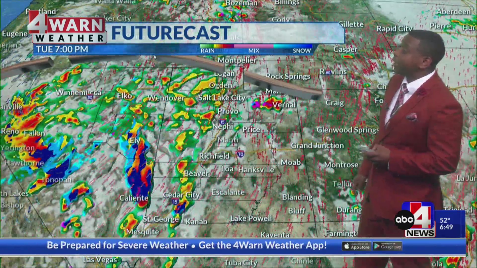 Partly sunny skies, breezy, with isolated showers and storms across ...