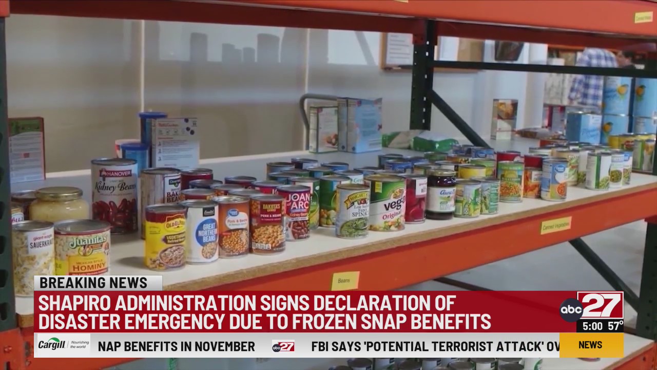 Shapiro Administration signs disaster declaration due to frozen SNAP ...