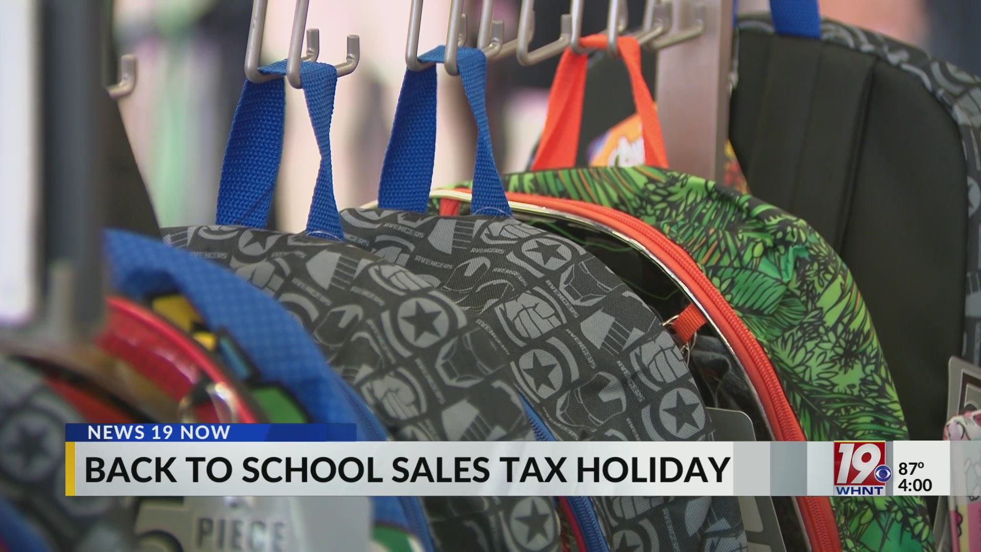 Back to School Sales Tax Holiday Kicks Off | | July 18, 2025 | News 19 ...