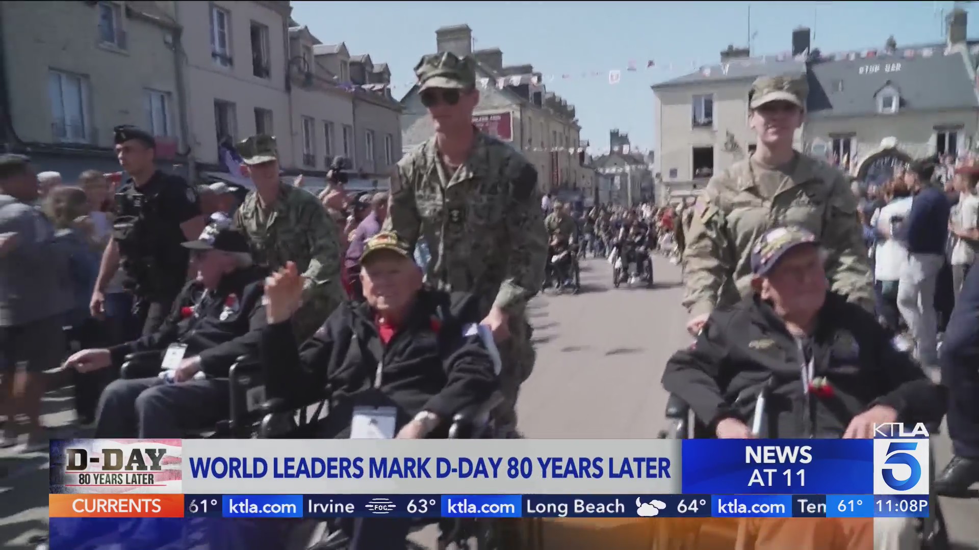Wolrd leaders honor veterans on 80th anniversary of D-Day – KTLA
