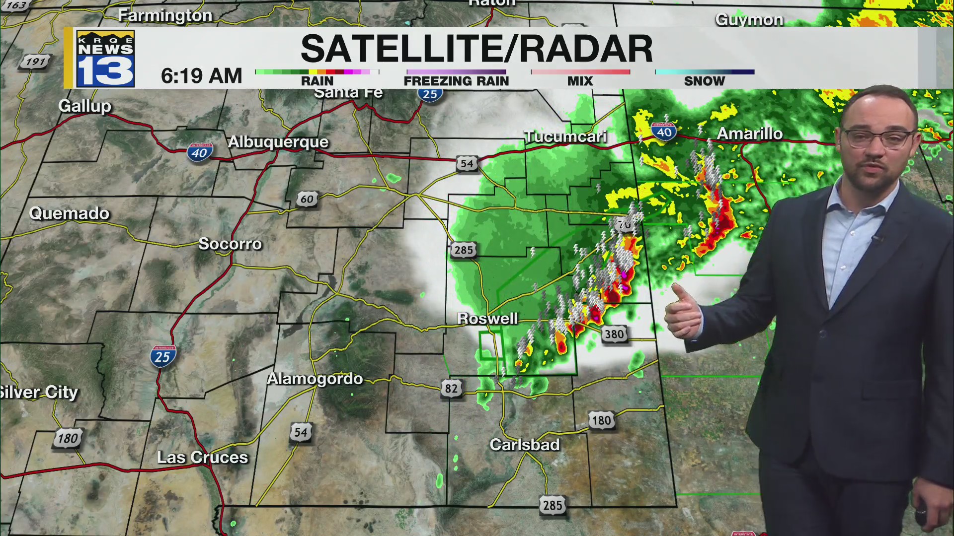 Showers and storms continue to move through parts of New Mexico – KRQE ...