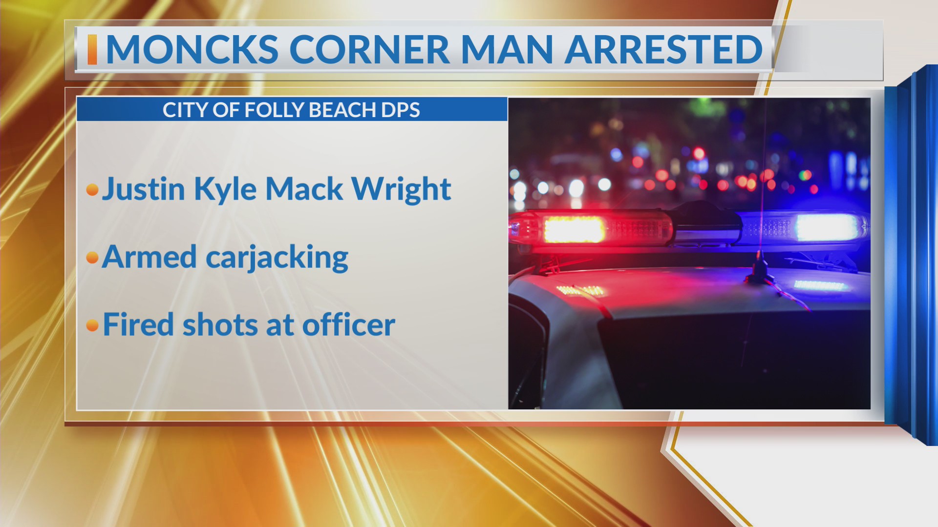 Moncks Corner man accused in Folly Beach armed carjacking, firing shots ...