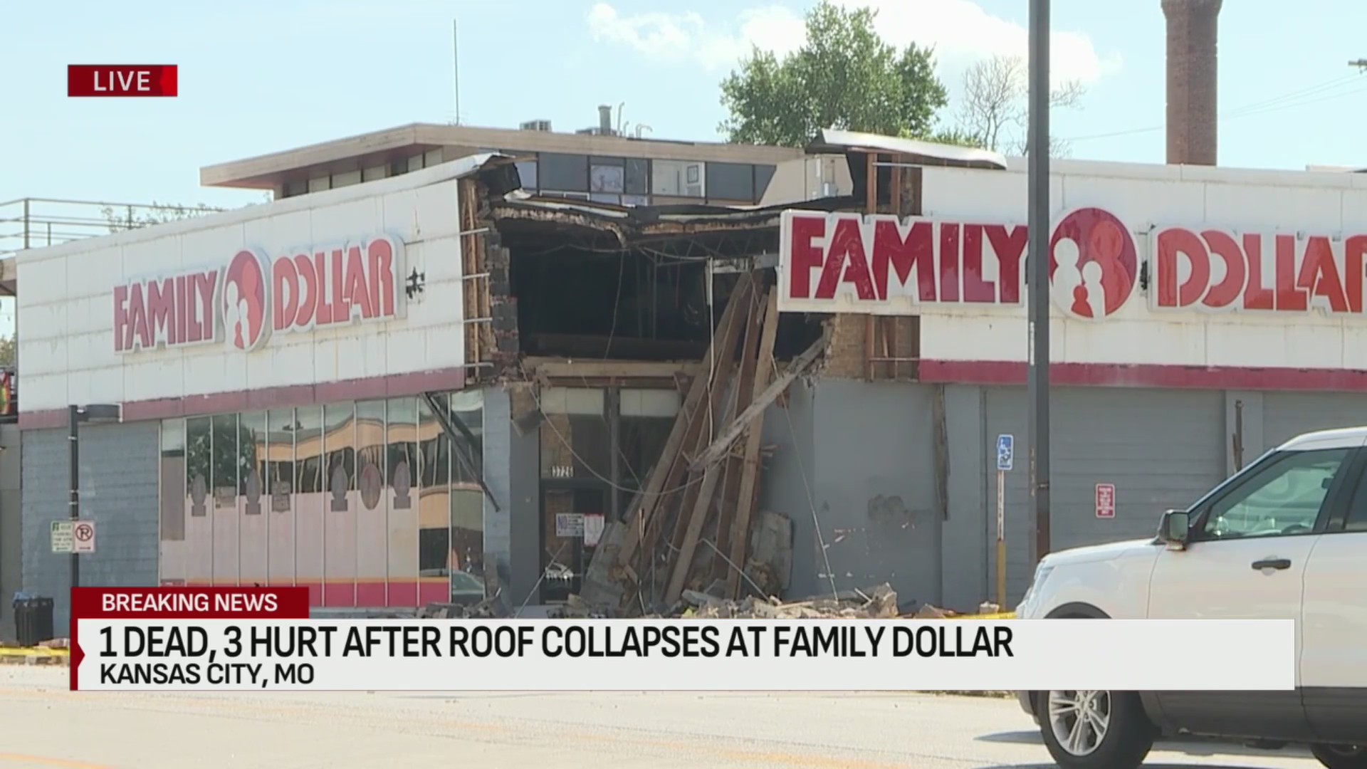 1 dead, 3 injured after roof collapses at Family Dollar in Kansas City ...