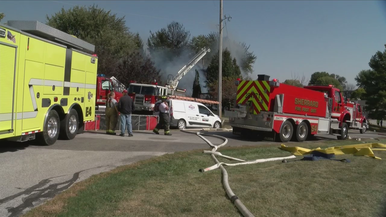 Crews battle house fire at Fyre Lake WHBF