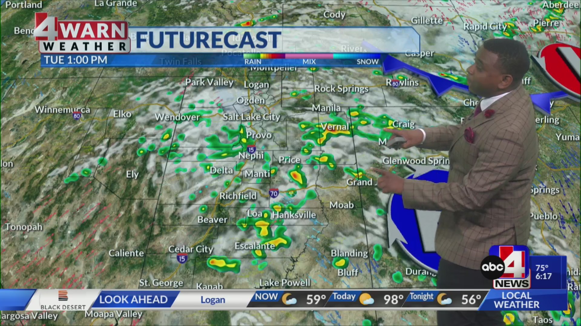 Dry thunderstorms bring higher fire danger in Utah on Tuesday – ABC4 Utah