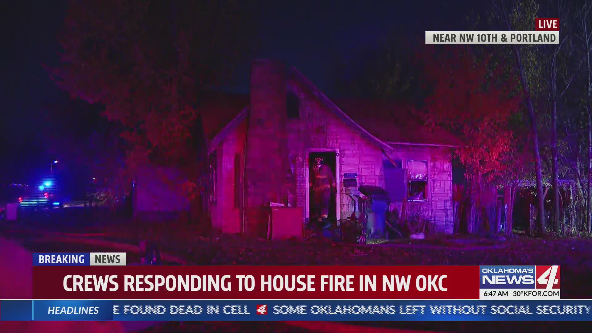 Fire crews respond to house fire in NW Oklahoma City – KFOR.com ...