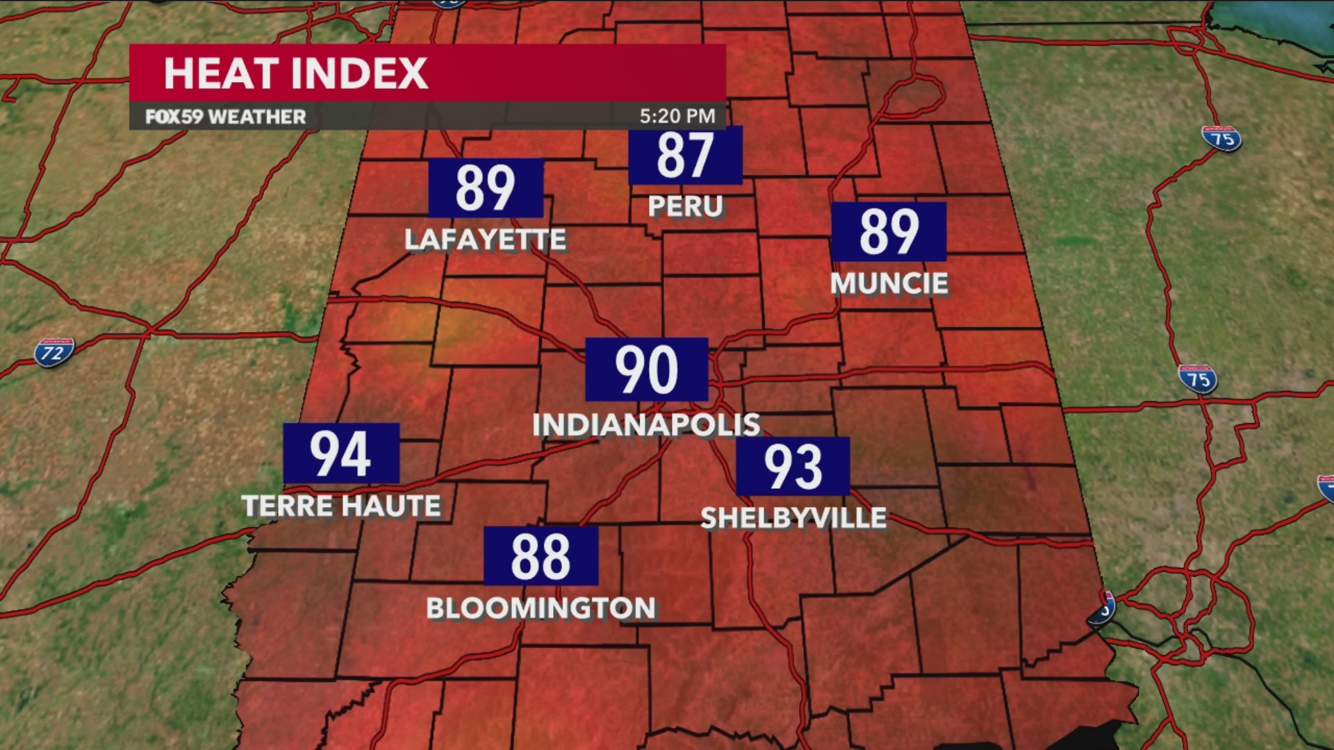 Heat and humidity build this weekend; pattern shift to follow – Fox 59