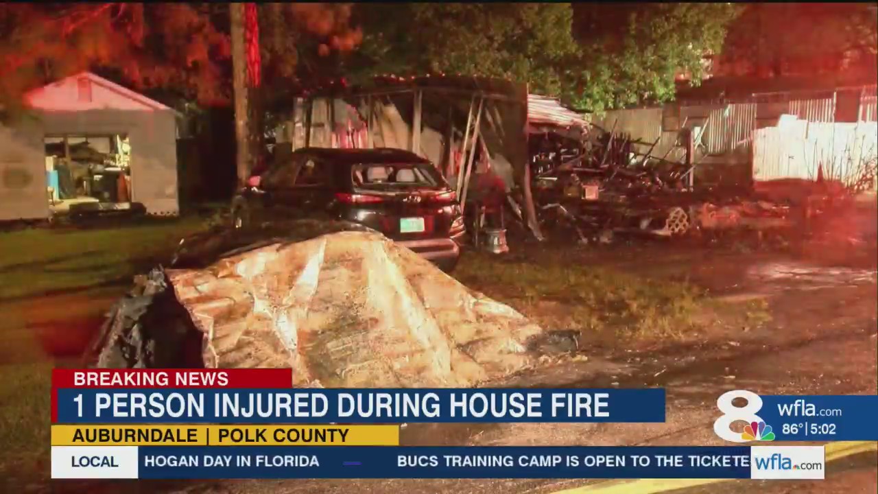 1 hospitalized after Auburndale mobile home catches fire – WFLA