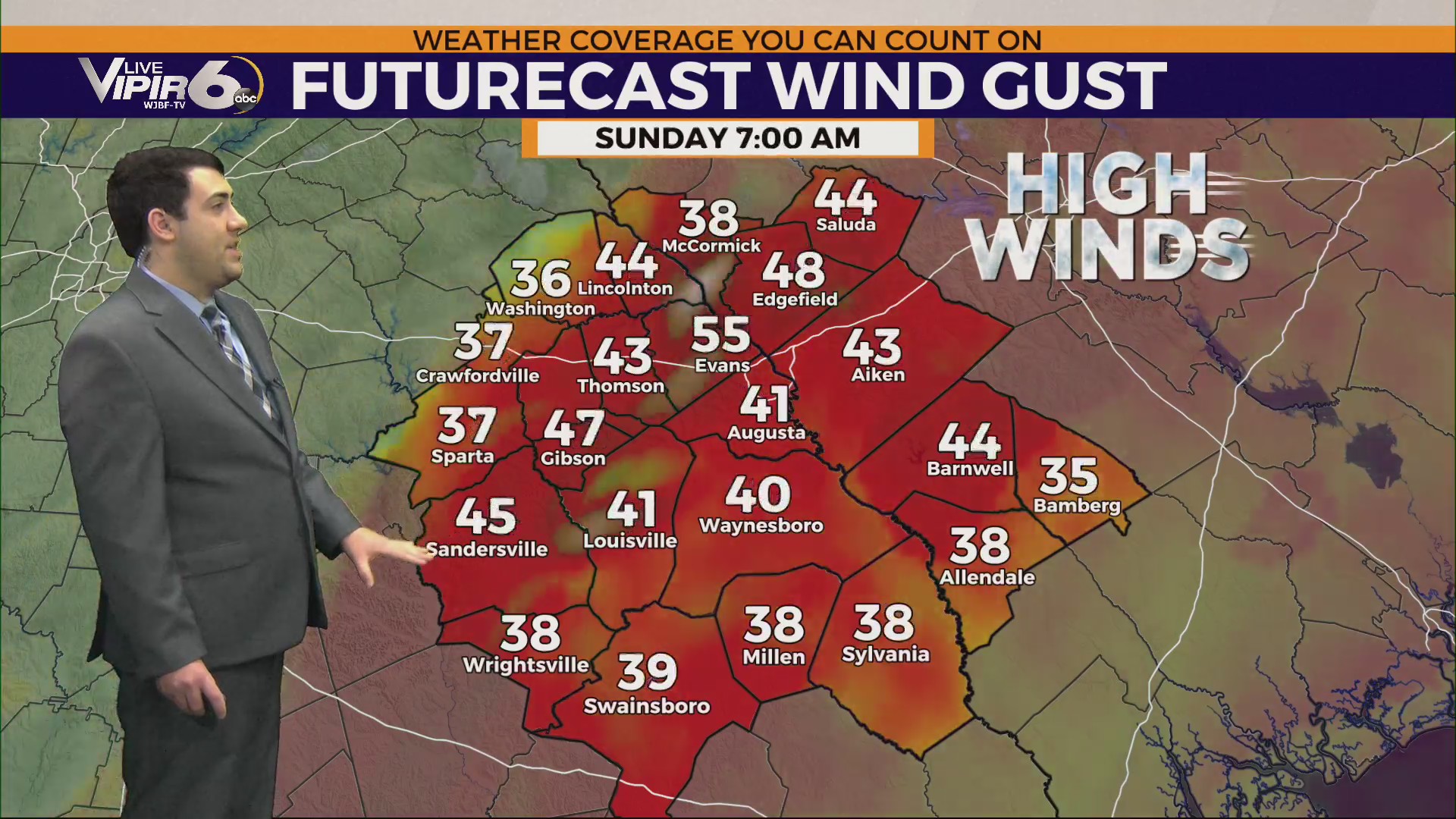 Brace for a stormy, windy Sunday as a strong cold front sweeps through ...
