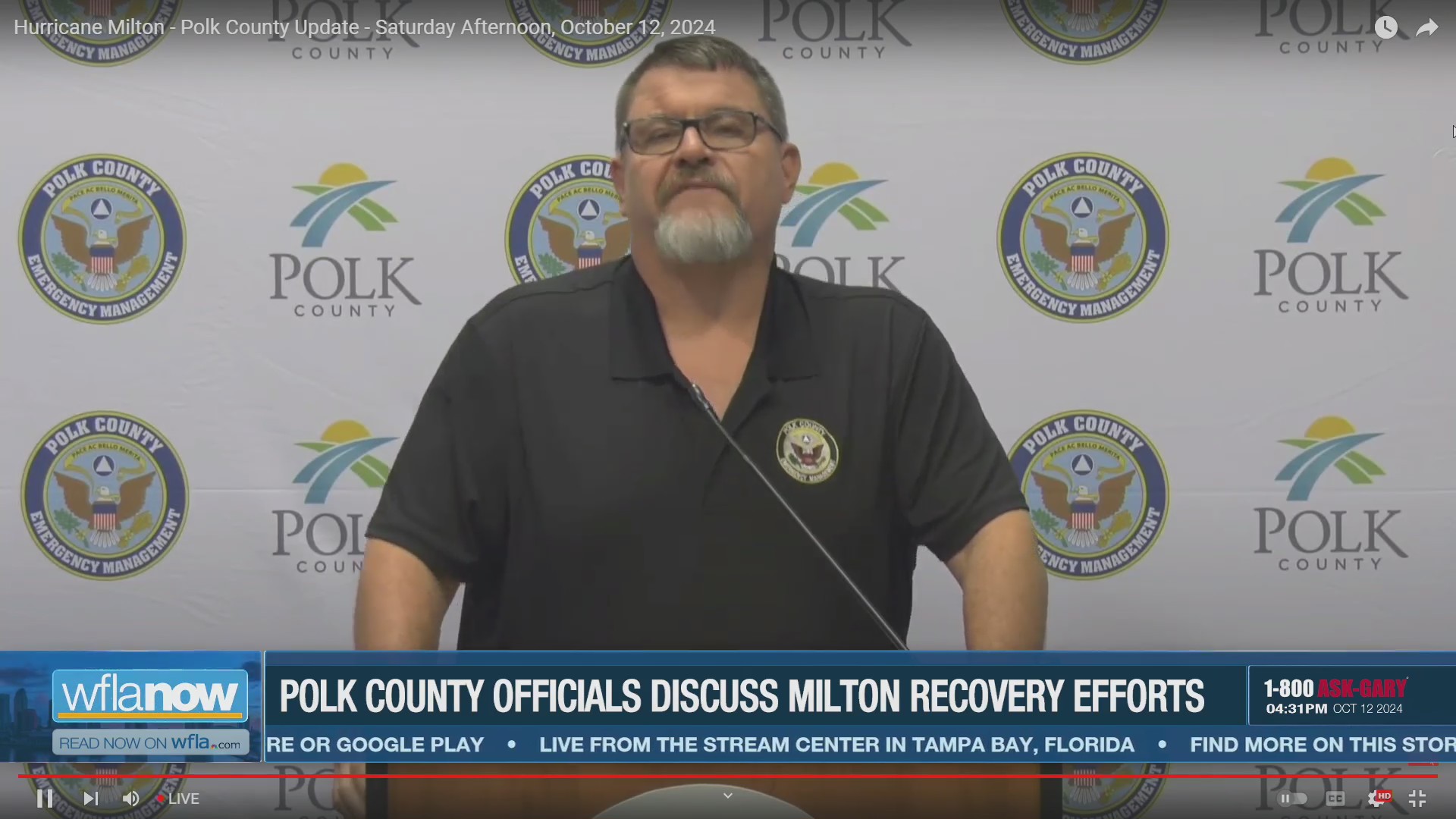 Polk County officials discuss Hurricane Milton recovery efforts – WFLA