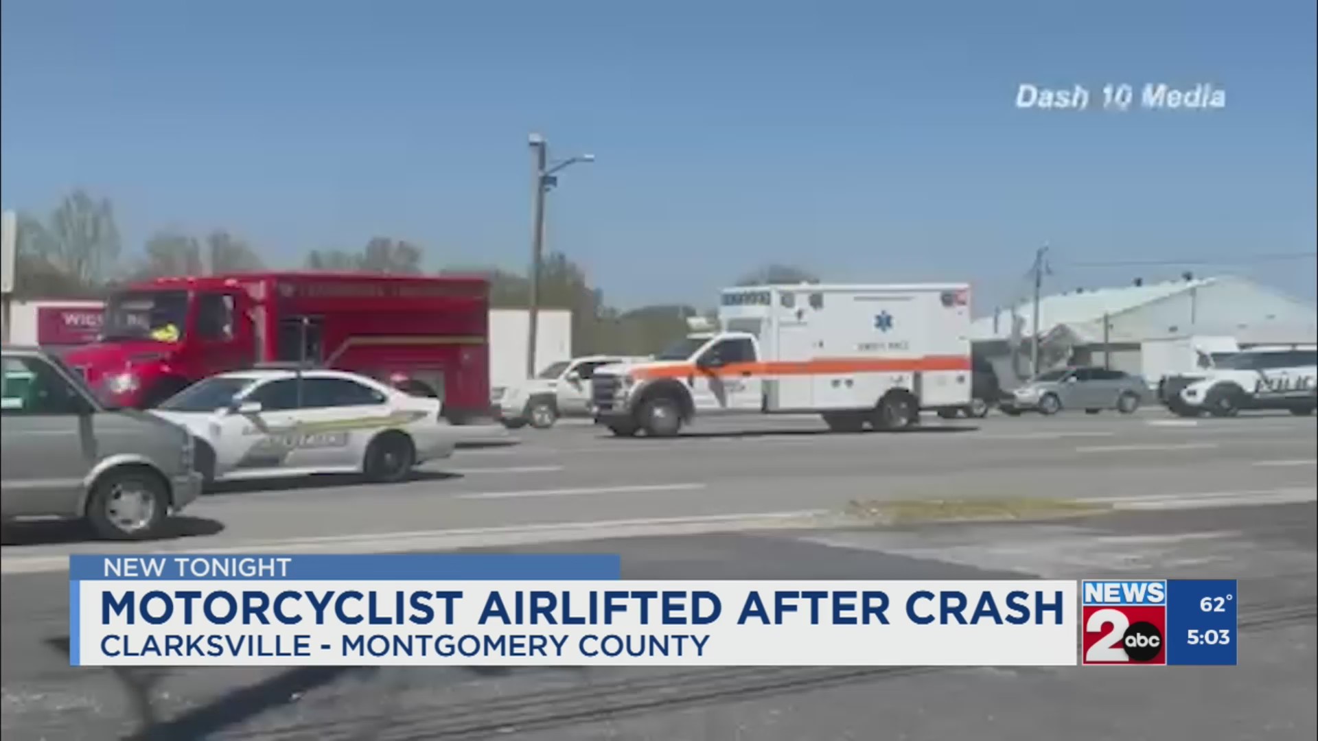 Motorcyclist flown to Nashville hospital after Clarksville crash – WKRN ...