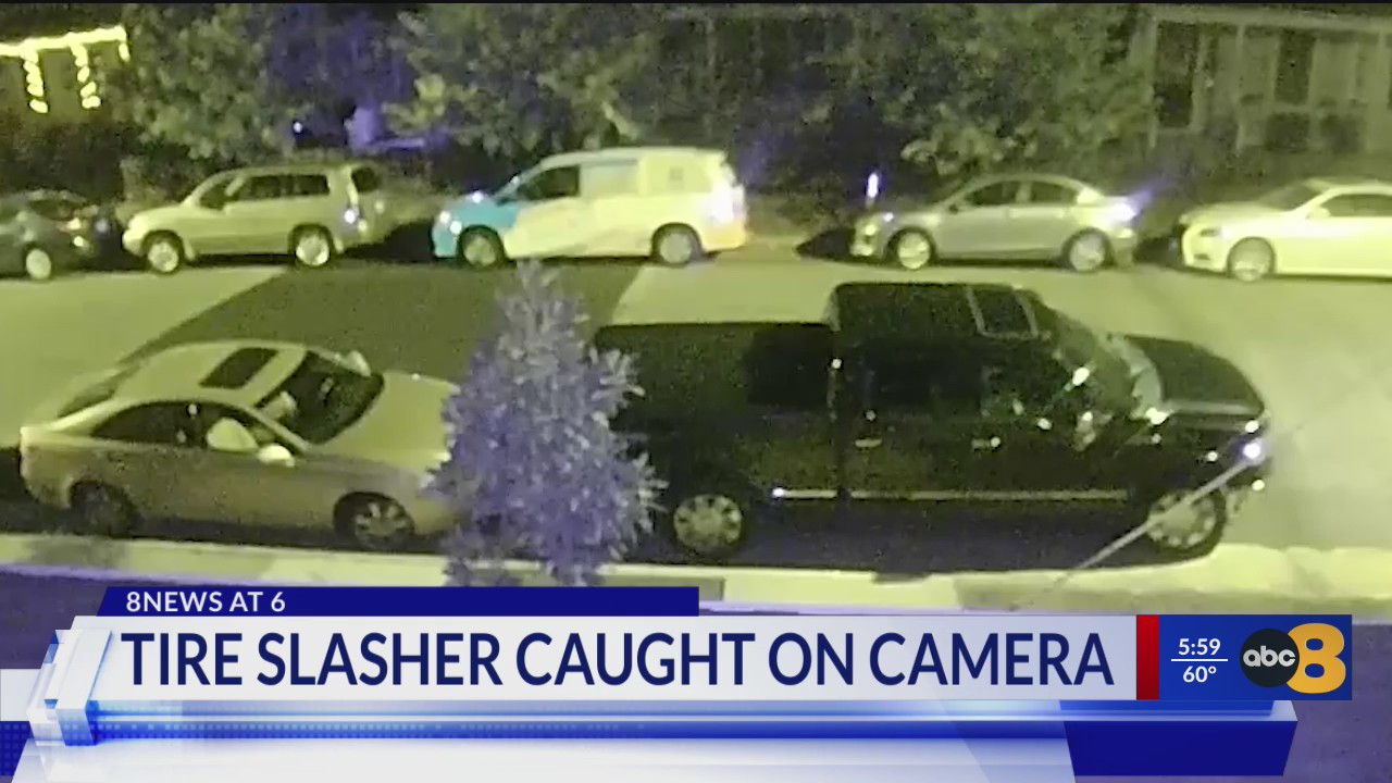 Tire slashing suspect caught on camera in Richmond – WRIC ABC 8News