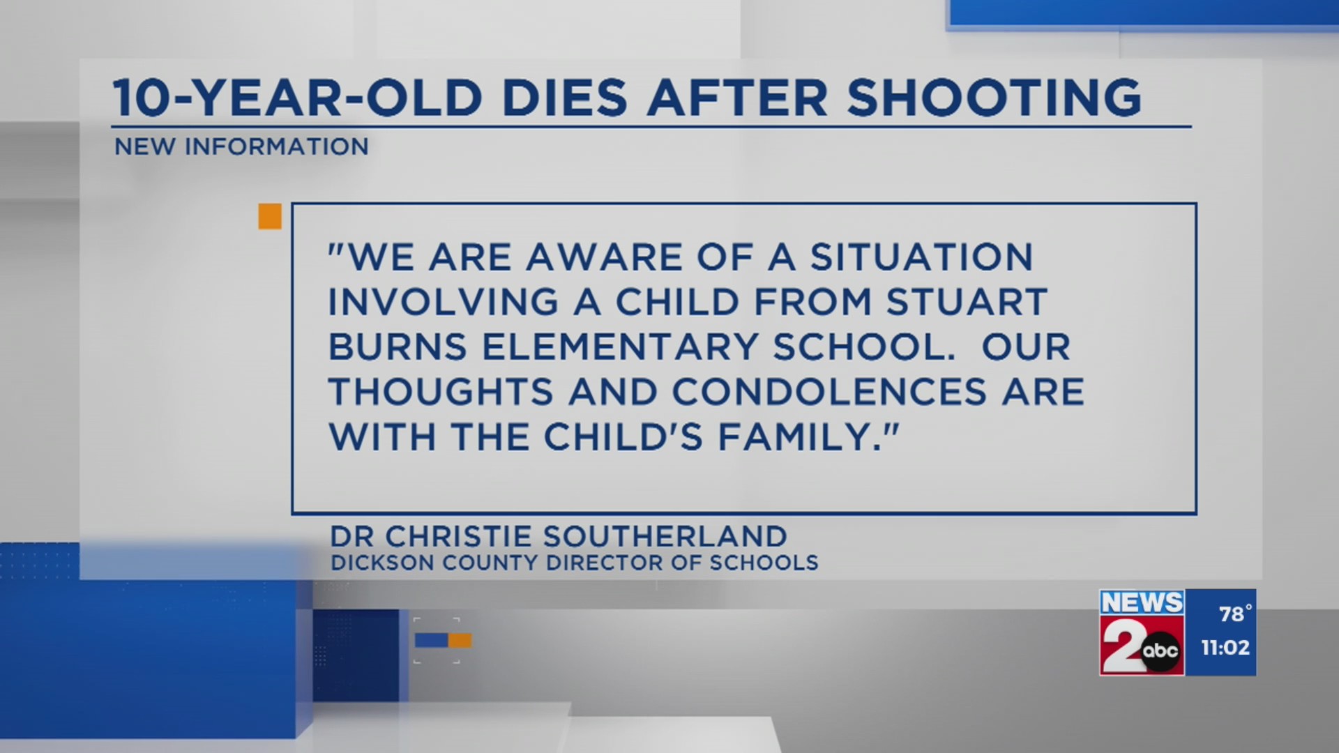 10-year-old dies after shooting in Dickson County – WKRN News 2
